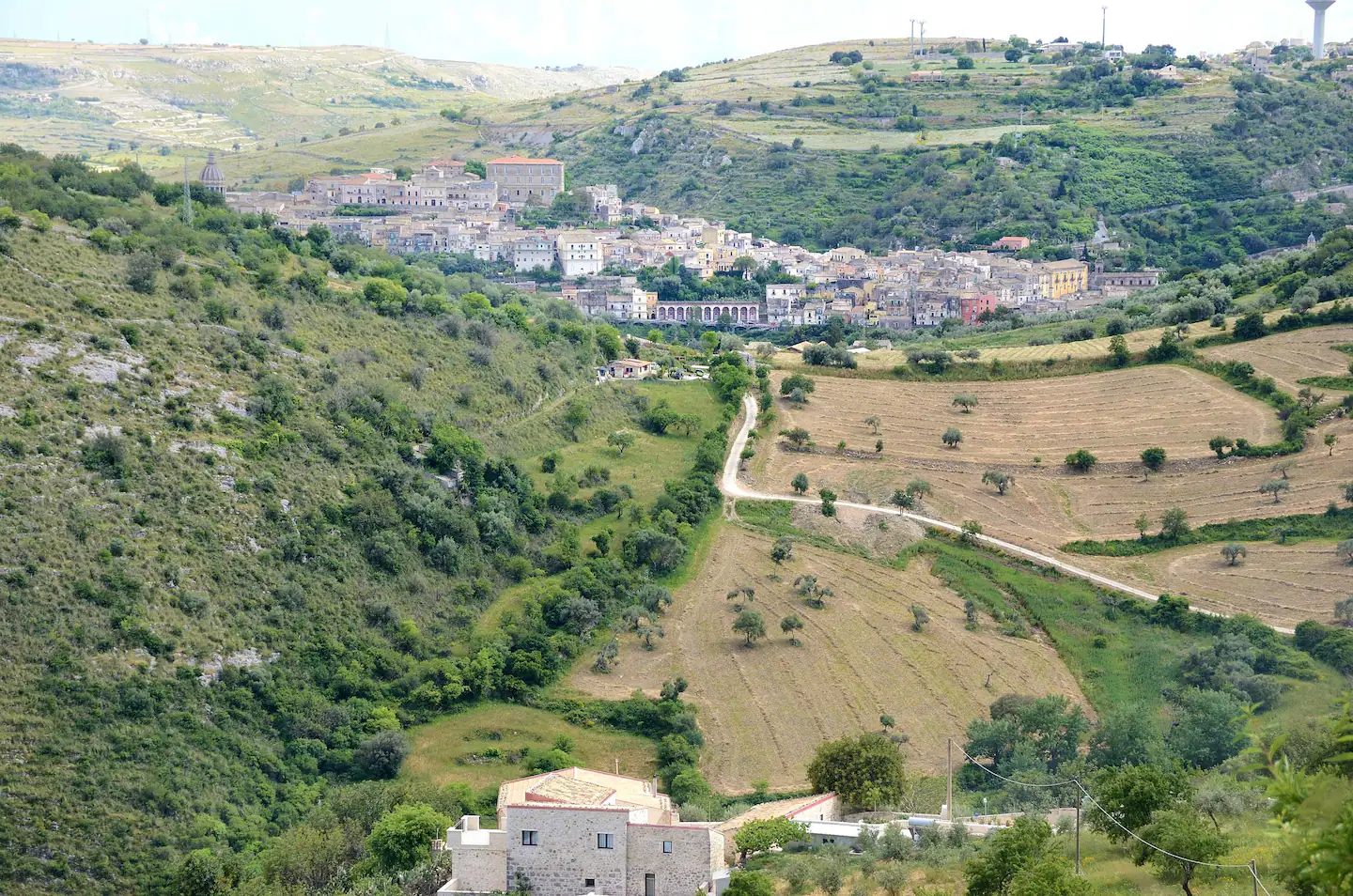 Villa Dolce Valle Ragusa Ibla Sicile vue sur la nature